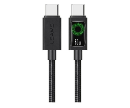 Kabel USAMS Kabel 60W USB-C do USB-C 1.2m czarny